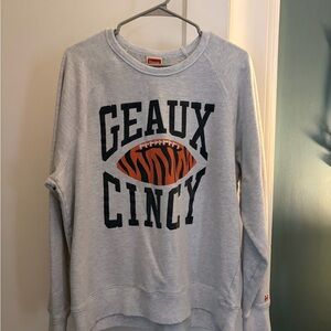 HOMAGE Gray Geaux Cincy Sweatshirt